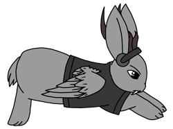 Size: 3106x2317 | Tagged: safe, artist:agdapl, derpibooru import, rabbit, animal, clothes, crossover, headset, male, scout, simple background, species swap, team fortress 2, transparent background