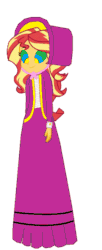 Size: 344x840 | Tagged: safe, artist:brightstar40k, derpibooru import, sunset shimmer, equestria girls, animated, clothes, hypnosis, hypnotized, long dress, long skirt, skirt, solo, victorian
