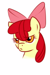 Size: 2000x3000 | Tagged: safe, artist:panda-prince22, derpibooru import, apple bloom, disappointed, female, filly, frown, solo