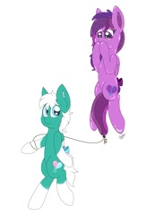 Size: 836x1280 | Tagged: safe, artist:cuddle_cruise, derpibooru import, oc, oc:emilia starsong, inflatable pony, balloon, balloon fetish, balloon pony, commission, cute, fetish, helium, inflatable, shy