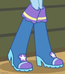 Size: 500x574 | Tagged: safe, derpibooru import, screencap, trixie, equestria girls, rainbow rocks, boots, cropped, legs, pictures of legs, shoes