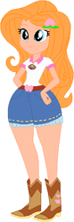 Size: 187x561 | Tagged: safe, artist:sturk-fontaine, derpibooru import, oc, oc:peach blossom, equestria girls, base used, boots, camp everfree outfits, child bearing hips, clothes swap, cowboy boots, shoes, simple background, white background, wide hips