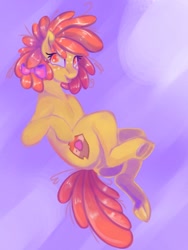 Size: 768x1024 | Tagged: safe, artist:hobochree, derpibooru import, apple bloom, female, filly, freckles, solo