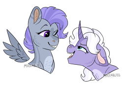 Size: 1953x1372 | Tagged: safe, artist:moccabliss, derpibooru import, oc, oc only, oc:amethyst, oc:amethyst shine, pony, unicorn, female, interdimensional siblings, mare, offspring, parent:rarity, parent:thunderlane, parents:rarilane, simple background, transparent background