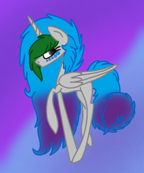 Size: 480x577 | Tagged: safe, artist:beamybutt, derpibooru import, oc, oc only, oc:moonbeam, alicorn, pony, abstract background, alicorn oc, eyelashes, female, horn, mare, raised hoof, raised leg, solo, wings