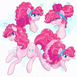 Size: 2048x2048 | Tagged: safe, artist:turtletroutstudios, derpibooru import, pinkie pie, earth pony, pony, alternate hairstyle, female, mare, solo