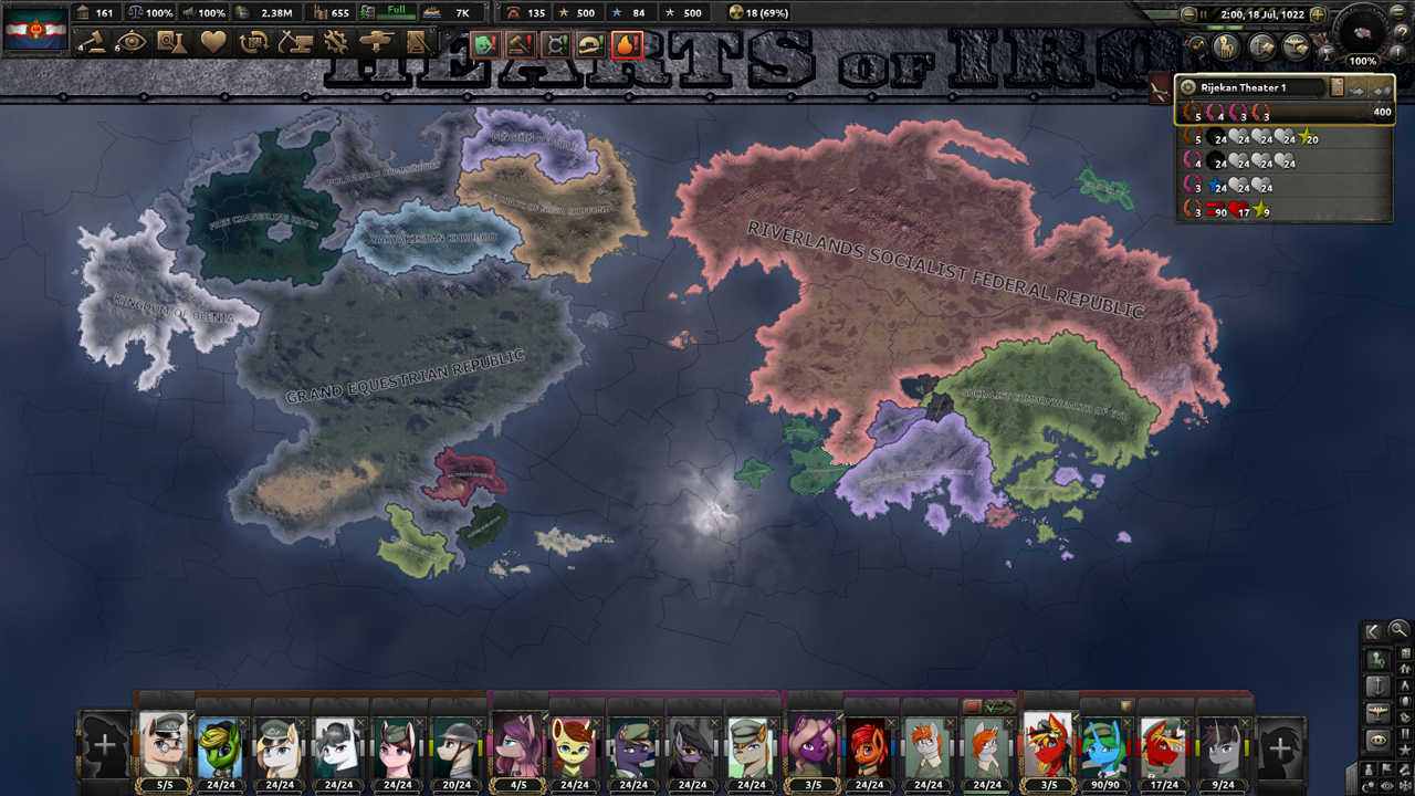 Прохождение игры hearts of iron 4 с модом equestria at war