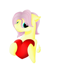 Size: 1000x1282 | Tagged: safe, artist:byemyfriends, derpibooru import, butterscotch, fluttershy, pegasus, pony, bust, floating wings, heart, heart pillow, male, pillow, rule 63, simple background, solo, stallion, transparent background, wings