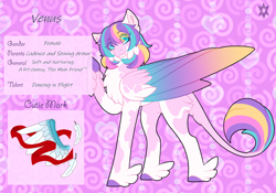 Size: 3500x2454 | Tagged: safe, artist:nobleclay, derpibooru import, oc, oc:venus, pegasus, pony, colored wings, feathered fetlocks, female, mare, multicolored wings, offspring, parent:princess cadance, parent:shining armor, parents:shiningcadance, solo, wings