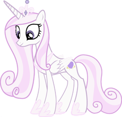 Size: 910x878 | Tagged: safe, artist:confrank01, derpibooru import, edit, fleur-de-lis, princess cadance, alicorn, pony, crown, jewelry, ponyar fusion, recolor, regalia, simple background, smiling, transparent background, vector, vector edit