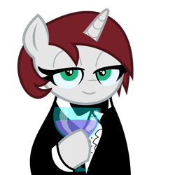 Size: 2048x2048 | Tagged: safe, artist:dtavs.exe, oc, oc only, oc:cotton coax, pony, unicorn, acres avatar, bowtie, clothes, female, green eyes, hoof hold, horn, looking at you, mare, simple background, smiling, solo, transparent background, tuxedo, unicorn oc, white coat, wine, wine glass