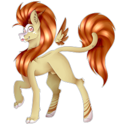 Size: 3986x4000 | Tagged: safe, artist:chazmazda, derpibooru import, oc, alicorn, big cat, earth pony, hybrid, lion, pegasus, pony, unicorn, :p, coat markings, fangs, fullbody, highlight, highlights, hooves, horn, horns, main, mane, paws, photo, shade, shading, shine, solo, speedpaint, tail, tongue, tongue out, wings