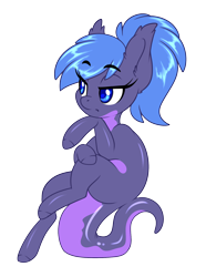 Size: 1378x1857 | Tagged: safe, artist:silkensaddle, derpibooru import, oc, oc only, oc:silva, alp-luachra, lizard, original species, pony, female, lizard pony, simple background, solo, transparent background