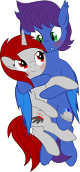 Size: 2169x4661 | Tagged: safe, artist:waveywaves, derpibooru import, oc, oc only, oc:keygun, oc:waves, bat pony, unicorn, blushing, cuddling, fangs, shipping, simple background, solo, transparent background