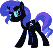 Size: 219x200 | Tagged: safe, artist:confrank01, derpibooru import, edit, nightmare moon, sunset shimmer, pony, unicorn, bunset shimmer, butt, female, fusion, mare, palette swap, plot, ponyar fusion, rear view, recolor, simple background, solo, transparent background, vector, vector edit