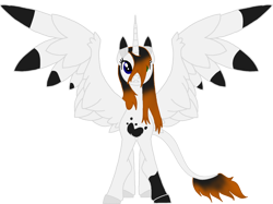 Size: 1280x959 | Tagged: safe, artist:agdapl, derpibooru import, oc, oc only, alicorn, pony, alicorn oc, base used, female, horn, leonine tail, mare, simple background, solo, spread wings, transparent background, wings