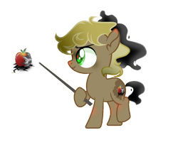 Size: 1160x992 | Tagged: safe, artist:moonnightshadow-mlp, derpibooru import, oc, earth pony, pony, colt, male, offspring, parent:applejack, parent:king sombra, parents:sombrajack, simple background, solo, transparent background