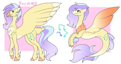 Size: 1280x677 | Tagged: safe, artist:penultimate-wishes, derpibooru import, oc, oc only, classical hippogriff, hippogriff, seapony (g4), beak, blue eyes, dorsal fin, feather, fish tail, flowing mane, flowing tail, simple background, smiling, solo, tail, transparent background, unshorn fetlocks, wings