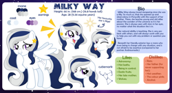 Size: 1200x655 | Tagged: safe, artist:jennieoo, derpibooru import, oc, oc only, oc:milky way, pegasus, pony, amused, female, giggling, irritated, laughing, mare, reference, reference sheet, sad, simple background, solo, tongue, tongue out, vector