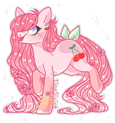 Size: 951x1014 | Tagged: safe, artist:tinasivint, derpibooru import, oc, oc:cherii, earth pony, pony, female, mare, solo