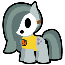 Size: 758x761 | Tagged: safe, artist:shybeat, derpibooru import, marble pie, earth pony, pony, beat, clothes, female, jet set radio, logo, mare, mask, shirt, shy guy, simple background, super mario bros., transparent background