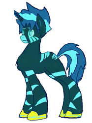 Size: 401x537 | Tagged: safe, artist:firebird145, derpibooru import, oc, oc only, pony, unicorn, zebra, zebracorn, horn, male, simple background, solo, stallion, unicorn oc, white background