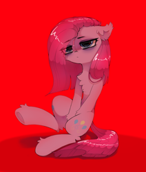 Size: 1818x2148 | Tagged: safe, artist:astralblues, derpibooru import, pinkie pie, earth pony, pony, pinkamena diane pie, sitting, solo