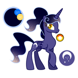 Size: 1920x1920 | Tagged: safe, artist:stardustshadowsentry, derpibooru import, princess luna, alicorn, pony, alternate design, female, looking at you, mare, simple background, smiling, smiling at you, solo, transparent background