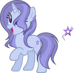 Size: 1009x984 | Tagged: safe, artist:dayspringsentryyt, derpibooru import, oc, unicorn, female, magical lesbian spawn, mare, offspring, parent:starlight glimmer, parent:trixie, parents:startrix, simple background, solo, transparent background