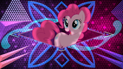 Size: 3840x2160 | Tagged: safe, artist:dashiesparkle edit, artist:laszlvfx, derpibooru import, edit, pinkie pie, pony, solo, wallpaper, wallpaper edit