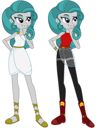 Size: 1920x2550 | Tagged: safe, artist:lhenao, derpibooru import, idw, swift foot, equestria girls, bare shoulders, clothes, equestria girls-ified, female, simple background, sleeveless, solo, transparent background