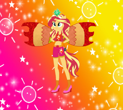 Size: 868x770 | Tagged: safe, artist:magical-mama, artist:selenaede, artist:user15432, derpibooru import, sunset shimmer, human, equestria girls, barely eqg related, base used, belt, clothes, crossover, crown, cutie mark, cutie mark on clothes, element of empathy, element of forgiveness, fairy, fairy wings, fairyized, gloves, gradient background, hands on hip, high heels, jewelry, magic winx, pink shoes, ponied up, red wings, regalia, shoes, sparkly background, wings, winx, winx club, winxified