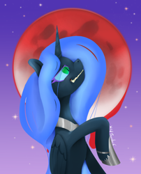 Size: 3080x3808 | Tagged: safe, artist:wild-thunder06, derpibooru import, nightmare moon, alicorn, female, long hair, long mane, solo