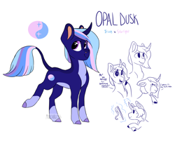 Size: 2542x2048 | Tagged: safe, artist:moccabliss, derpibooru import, oc, oc:opal dusk, pony, unicorn, crying, female, magic, magical lesbian spawn, mare, offspring, parent:starlight glimmer, parent:trixie, parents:startrix, solo