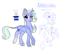 Size: 2020x1708 | Tagged: safe, artist:moccabliss, derpibooru import, oc, oc:abracadabra, pony, unicorn, female, magical lesbian spawn, mare, offspring, parent:starlight glimmer, parent:trixie, parents:startrix, solo