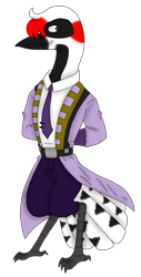 Size: 1802x3548 | Tagged: safe, artist:agdapl, derpibooru import, anthro, bird, clothes, male, medic, necktie, simple background, solo, species swap, team fortress 2, transparent background