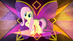 Size: 3840x2160 | Tagged: safe, artist:dashiesparkle edit, artist:laszlvfx, derpibooru import, edit, fluttershy, pony, solo, wallpaper, wallpaper edit