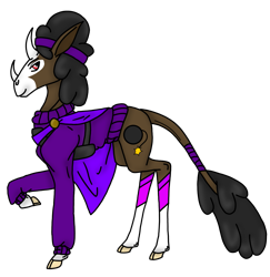 Size: 1991x2048 | Tagged: safe, artist:agdapl, derpibooru import, bicorn, pony, clothes, cloven hooves, crossover, curved horn, demoman, eyelashes, horn, male, multiple horns, ponified, raised hoof, raised leg, simple background, solo, species swap, team fortress 2, transparent background