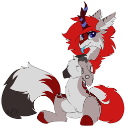 Size: 3057x3062 | Tagged: safe, artist:beardie, derpibooru import, oc, oc only, oc:jetlag, chimera, draconequus, dragon, horse, pony, cute, draconequus oc, equine, fluffy, mlp oc, my little pony