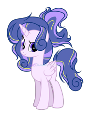 Size: 1500x2000 | Tagged: safe, artist:stardustshadowsentry, derpibooru import, oc, pegasus, pony, female, mare, offspring, parent:princess cadance, parent:shining armor, parents:shiningcadance, simple background, solo, transparent background