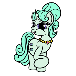 Size: 2000x2000 | Tagged: safe, artist:dafiltafish, derpibooru import, pony, unicorn, jewelry, mrs. hoofington, necklace, simple background, solo, transparent background