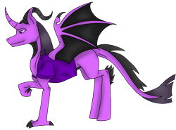 Size: 3647x2705 | Tagged: safe, artist:agdapl, derpibooru import, dracony, dragon, hybrid, clothes, crossover, female, rule 63, simple background, soldier, solo, species swap, team fortress 2, transparent background