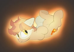 Size: 2048x1446 | Tagged: safe, artist:mochi_nation, derpibooru import, oc, oc only, oc:flame egg, earth pony, pony, female, floating, levitation, magic, mare, solo, telekinesis