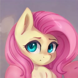 Size: 1024x1024 | Tagged: safe, artist:thisponydoesnotexist, derpibooru import, fluttershy, cute, daaaaaaaaaaaw, neural network, shyabetes