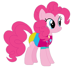 Size: 455x424 | Tagged: safe, artist:selenaede, artist:user15432, derpibooru import, pinkie pie, earth pony, pony, base used, clothes, cutie mark, cutie mark on clothes, leotard, olympics, simple background, sports, sports outfit, sporty style, swimsuit, transparent background