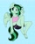 Size: 1627x2048 | Tagged: safe, artist:retromochi, derpibooru import, oc, oc:eden shallowleaf, anthro, pegasus, plantigrade anthro, barefoot, belly button, clothes, feet, peace sign, shorts, smiling, sports bra, sports outfit, sports shorts, toes