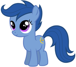Size: 954x838 | Tagged: safe, artist:xdaylight12, derpibooru import, archer (character), scootablue, earth pony, pony, female, filly, simple background, smiling, solo, transparent background, vector