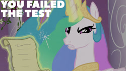 Size: 1280x720 | Tagged: safe, derpibooru import, edit, edited screencap, editor:quoterific, screencap, princess celestia, alicorn, pony, season 3, the crystal empire, crown, female, jewelry, magic, magic aura, mare, regalia, solo, telekinesis