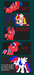 Size: 1652x3629 | Tagged: safe, artist:scoutimusprime, derpibooru import, oc, oc:pearl shine, comic, nation ponies, north korea, philippines, south korea