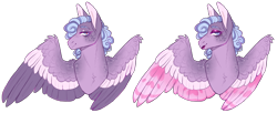 Size: 4880x1996 | Tagged: safe, artist:sleepy-nova, derpibooru import, oc, oc:nettlekiss, pegasus, pony, bust, female, magical lesbian spawn, mare, offspring, parent:fluttershy, parent:rolling thunder, portrait, simple background, solo, transparent background